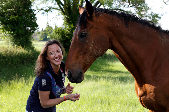 Grace Noest, at home in Sopwith, who is organising the British Festival of Eventing at Gatcombe.